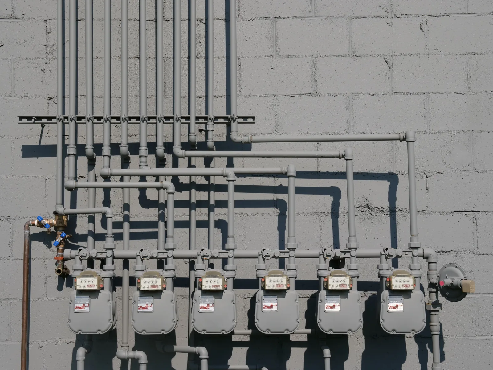 Anteks PVC doğalgaz sayaç ve bağlantı tesisatı